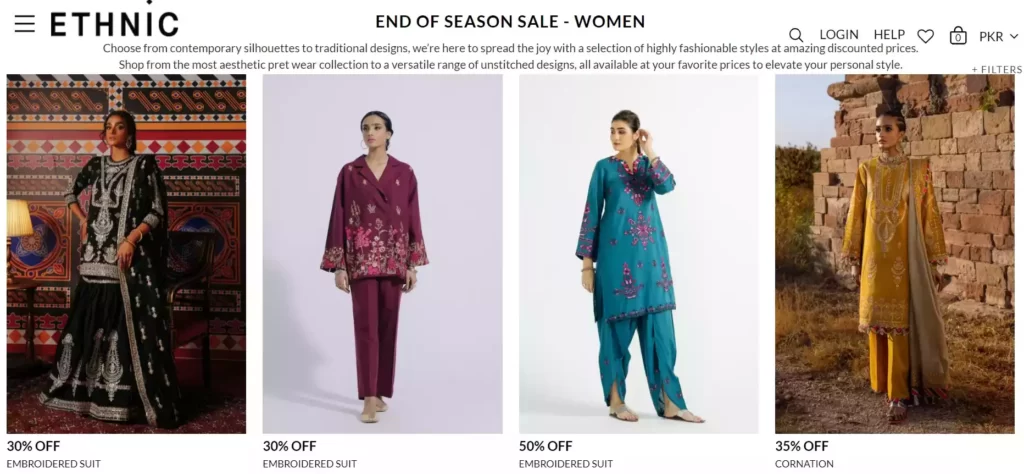 Ethnic by Outfitters End of the Season Sale