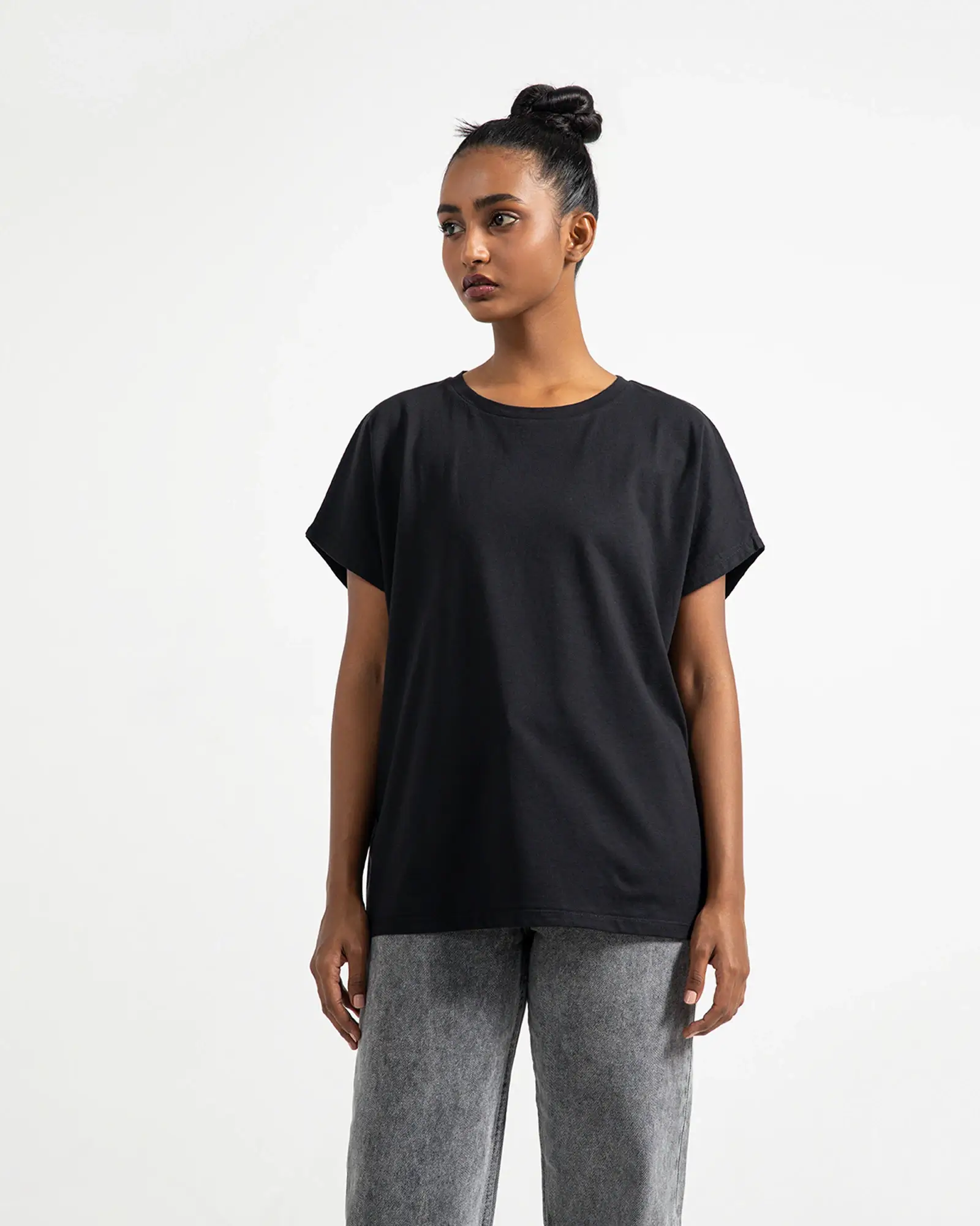 Relax Fit Basic Tee with Drop Shoulders