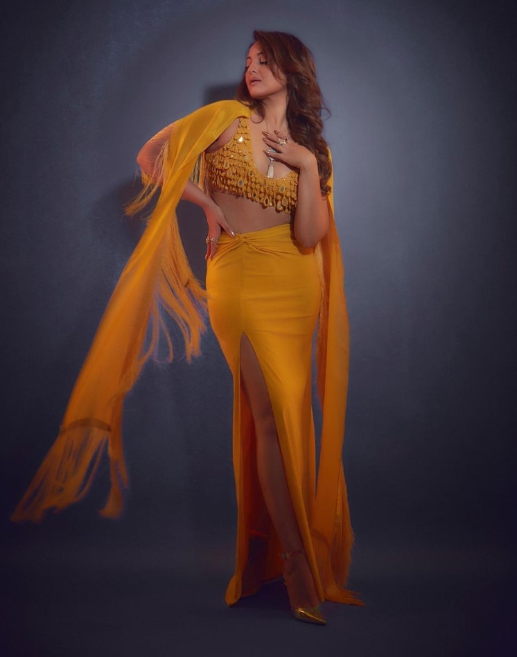 Sonakshi Sinha in a yellow haldi outfit