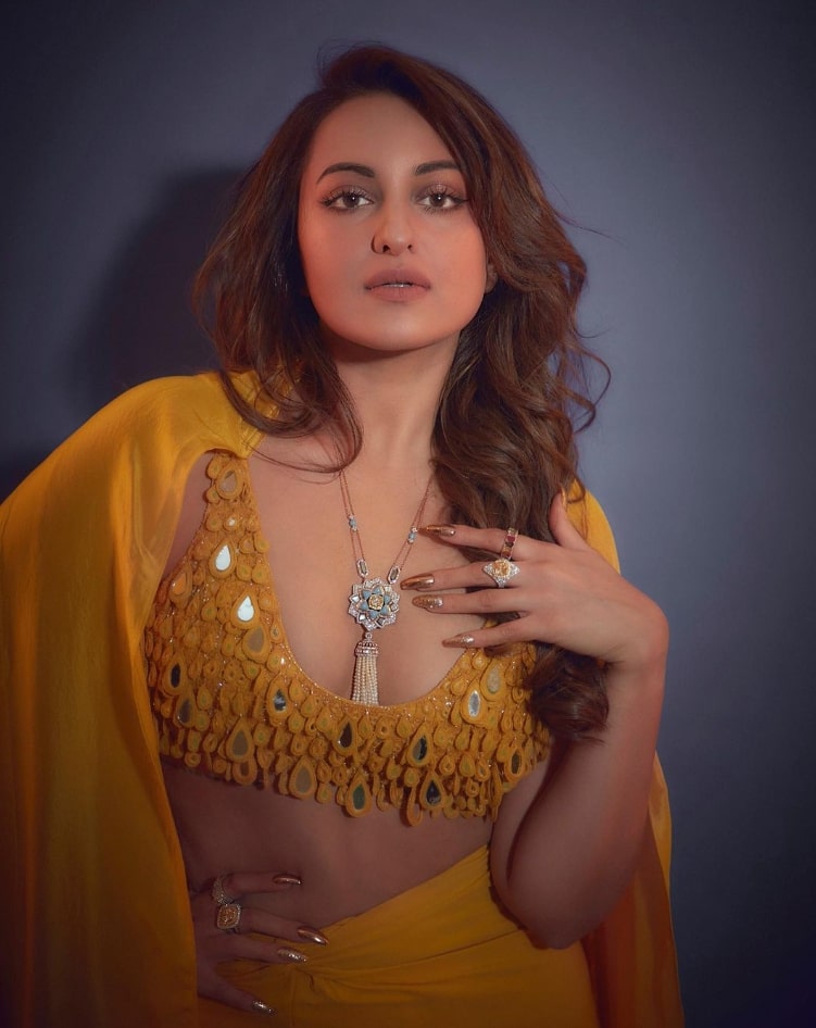 Sonakshi Sinha in a yellow haldi outfit is a treat to the eyes