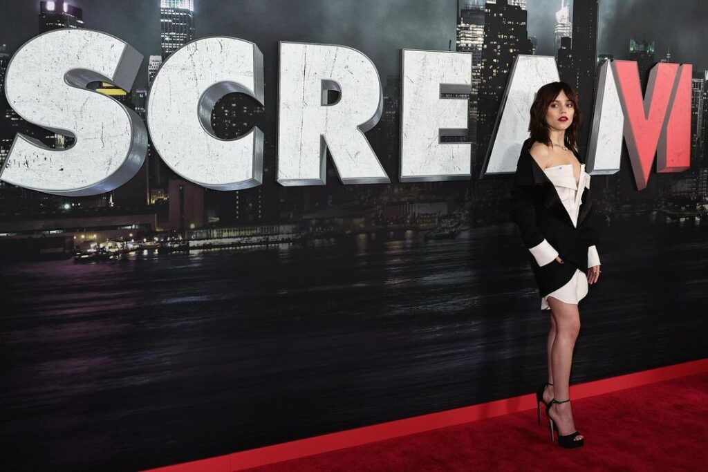 Wednesday star Jenna Ortega scream VI premier