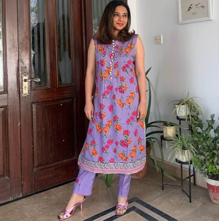 Maria Memon welcomed Spring wearing a floral outfit from Khas Store
