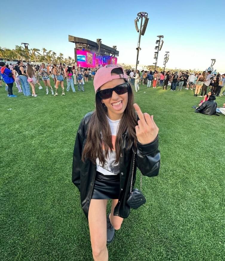 Nina Dobrev posted photos in her Coachella